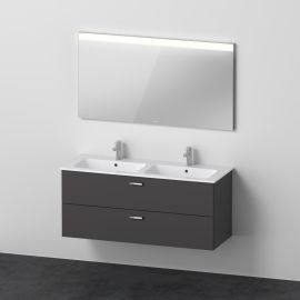 Duravit XBase Doppel-Waschtisch und Unterbau mit Spiegel