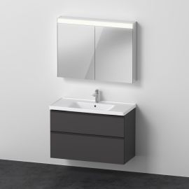 Duravit D-Neo Waschtisch und Unterbau mit Spiegelschrank